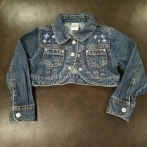 NWOT Gymboree Girls Jean Half Jacket - S - XS